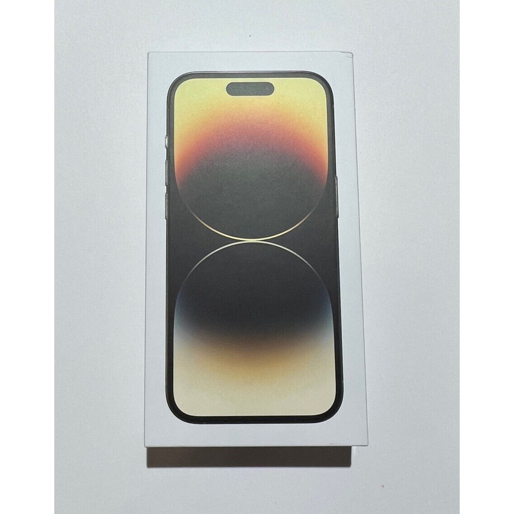 Apple iPhone 14 Pro Gold 128GB Empty BOX ONLY with Stickers No Phone
